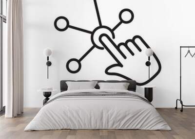 touchpoint icon. creative touchpoint icon for templates, trendy style illustration on white backgrou Wall mural