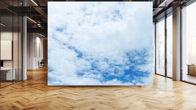 White clouds, sky background images Wall mural