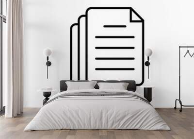 paper, page, document icon Wall mural