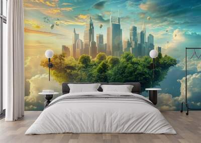 Renewable revolution, Earth's strategy for green skies Wall mural