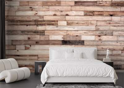 brown wood plank texture background Wall mural