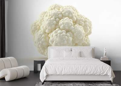 Fresh Cauliflower Isolated on White Background. Wall mural