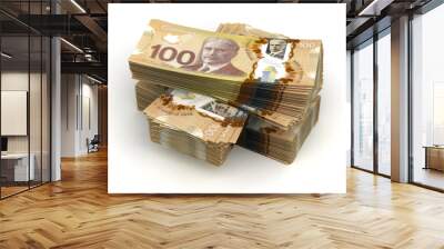 Stack of Canadian Dollar Wall mural