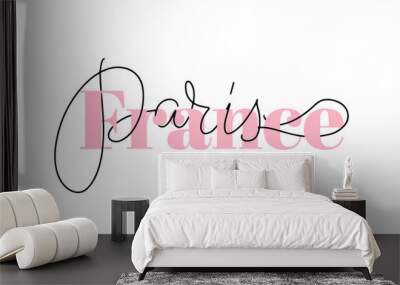 Inspirational handwritten brush lettering. Vector calligraphy illustration Wall mural