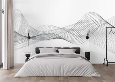 abstract line wave background	 Wall mural