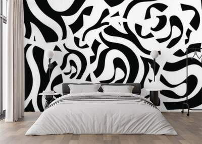 black and white seamless background Wall mural