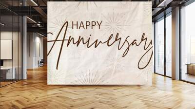 happy anniversary card  Wall mural