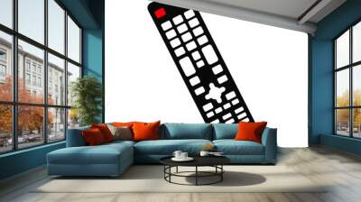 remote control icon on white background Wall mural