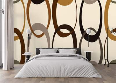 seamless pattern with abstract geometric shapes	 Wall mural