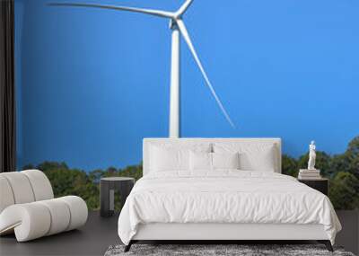 Giant wind turbine Wall mural