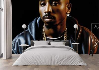 T-shirt design by me for Tupac , 2pac  Wall mural