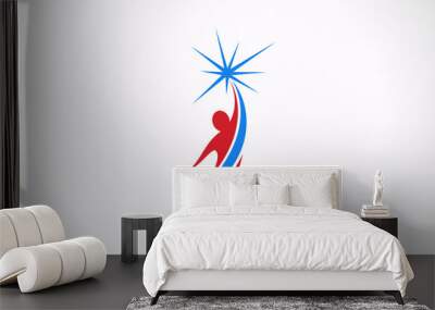 logo sport fitness business corporate vector icon design Wall mural