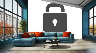 Lock vector icon Wall mural