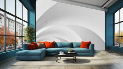 art and design of architecture ceiling - modern curve pattern Wall mural