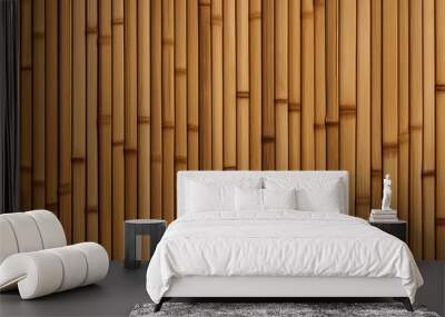 bamboo wood pattern. - texture wall background. Wall mural