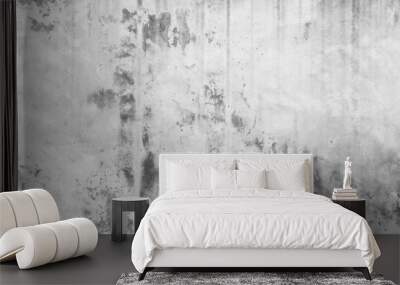 Grunge old cement wall texture - monochrome Wall mural