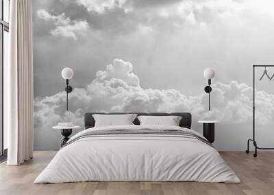 sky with cloud in summer - monochrome background Wall mural