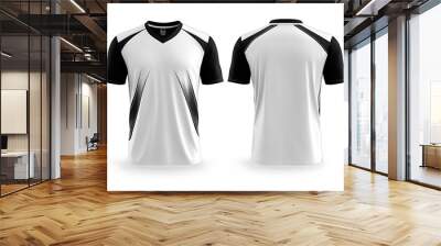 Black and White Sports T-Shirt Design Wall mural