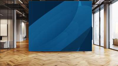 Abstract blue web banner design. Header, landing page web design elements. Wall mural