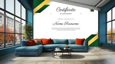 certificate frame design template. vector illustration Wall mural