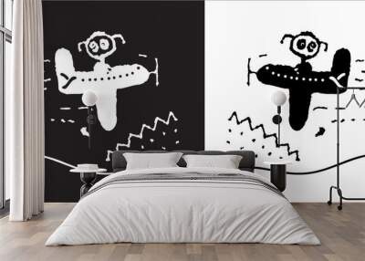 IIlustration Vector graphics of ForKids icon Wall mural