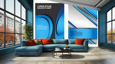 blue Flyer or Cover Design - Business Vector
 Wall mural