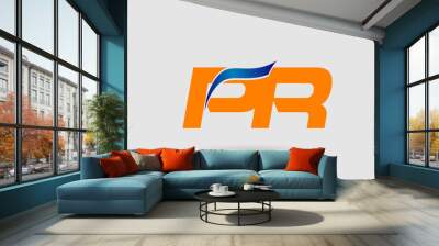 Letter PR, p and r logo vector
 Wall mural