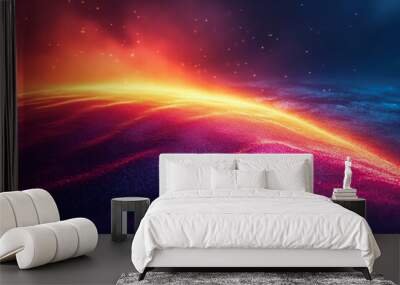 Colorful rainbow gradient background Wall mural