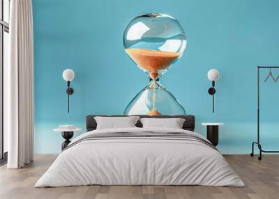 Countdown: hourglass close-up Wall mural