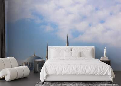 Suleymaniye Mosque view. Ramadan or islamic concept Wall mural