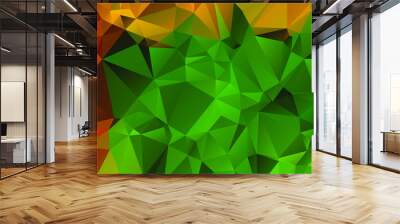 Light luxury Gold vector polygon abstract layout , Low Poly Background . vector blurry triangle texture. Brand new colorful illustration in with gradient. Brand new style for your business design. Wall mural