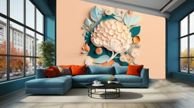 Concept Art Collage (AI) - Verstand Natur Wall mural