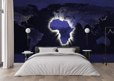 Africa concept (Some elements used from earthobservatory / nasa) Wall mural