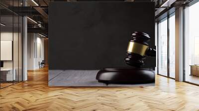 Wooden gavel - law and auction concept Wall mural