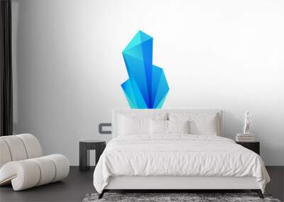 Crystal Gems Logo abstract design. Jewelry Real Estate icon Wall mural