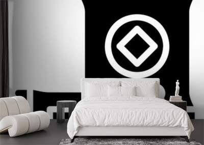 snack glyph icon Wall mural