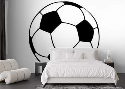 Football soccer ball illustration Wall mural