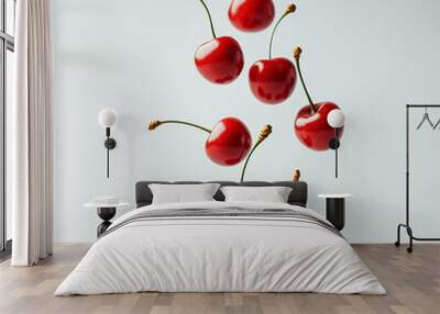 Isolated Fresh Fruit Graphic White Background Wall mural