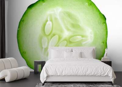 Cucumber slice closeup Wall mural