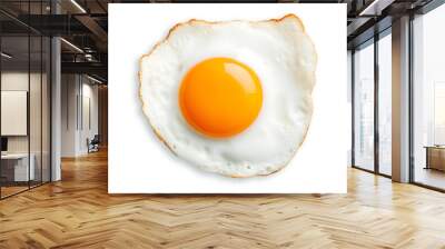 Fried egg isolated on transparent background. Top view. PNG format	
 Wall mural