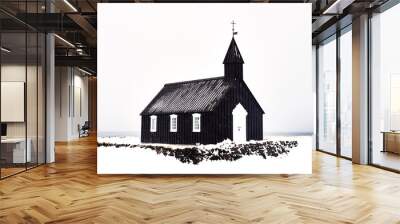 Icelandic church Wall mural