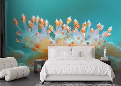 A vibrant sea creature with a unique appearance. AI. Wall mural