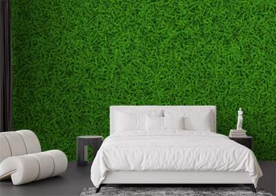 Green soccer grass field seamless background texture Wall mural