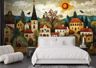 Eastern European folk art Wall mural