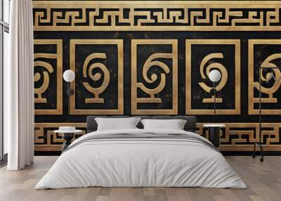 Greek key patterns Wall mural