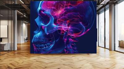 the human skull Wall mural