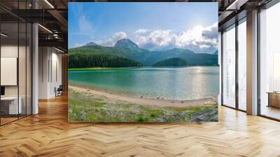 The magnificent Black Lake is located in the National Park Durmitor in the north of Montenegro. Wall mural