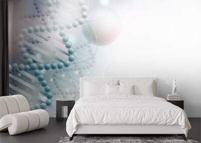 science background with dna Wall mural