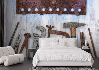 Old tools Wall mural