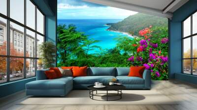 delightful Caribbean landscape Wall mural